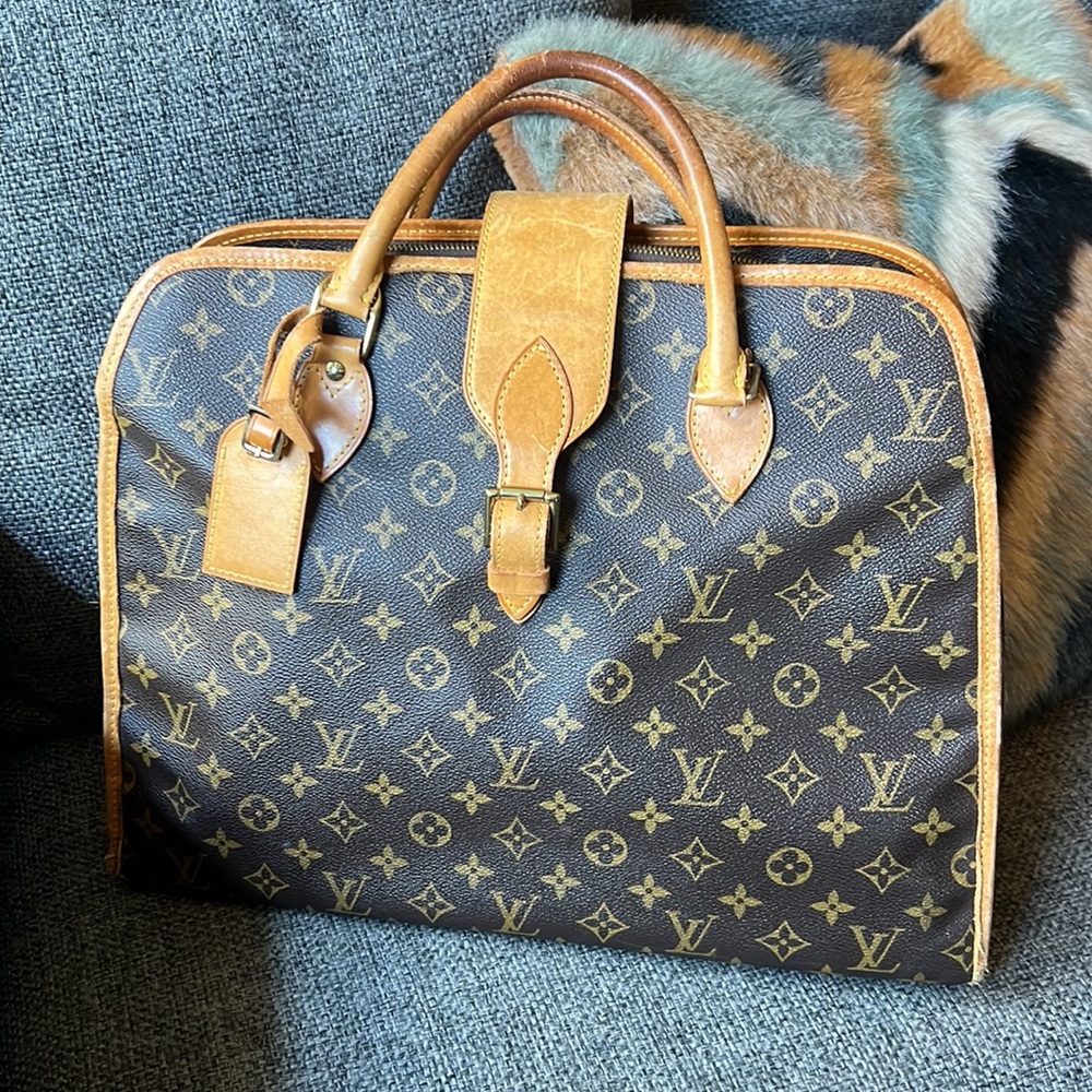 AUTHENTIC Louis Vuitton Rivoli briefcase Monogram, lock keys, luggage tag - Picture 3 of 17